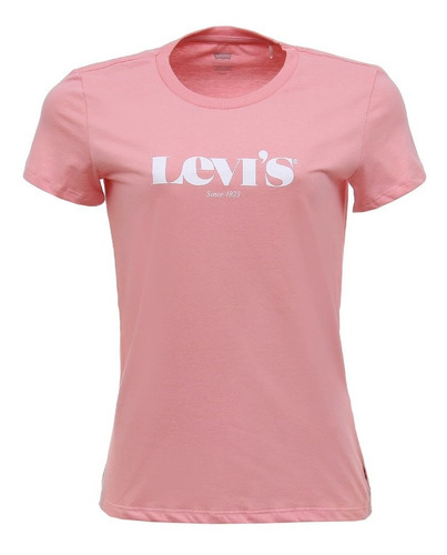 Camiseta Feminina Básica Rosa Levi's 28194