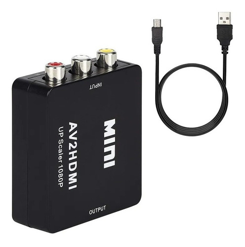 Mini Convertidor Video Rca A Hdmi 3rca Av Cvbs Adaptador B