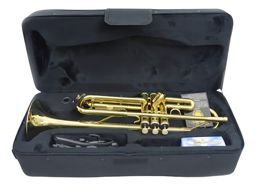 Trompete Shelter Laqueado Sft6418l Com Estojo