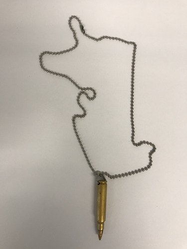 Cadena Con Dije De Bala Traído De Colombia