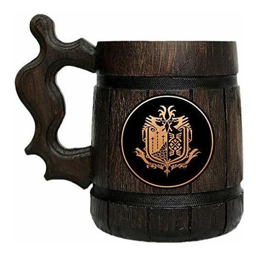 Taza Monster Hunter World. Jarra De Cerveza Mhw. Regalo De J