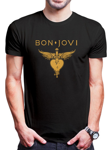 Polo Varon Bon Jovi Heart (d0751 Boleto.store)