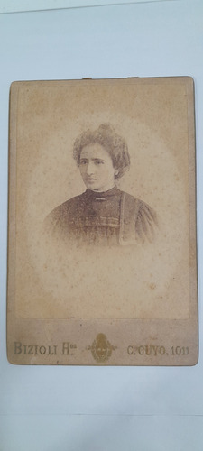Antigua Foto Mujer Buenos Aires Bizioli Hnos Circa 1900 (Usado)