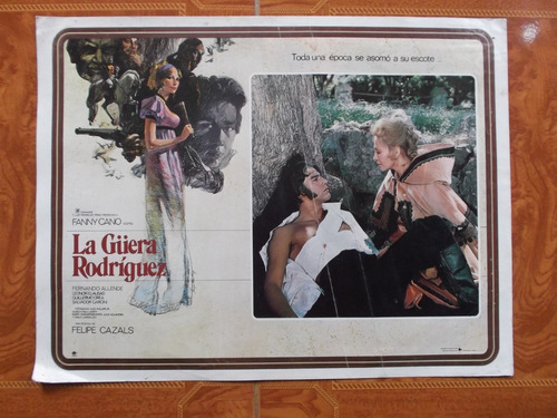 Vintage Lobby Card De Fanny Cano En La Guera Rodriguez!