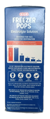 Congeladas Bolis Frutas C Electrolitos Freezer Pops Heb 16pz