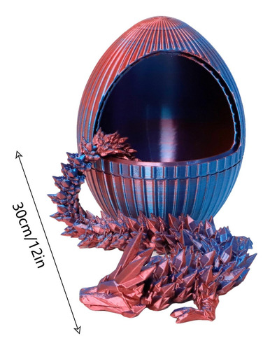 Huevo Dragón Impreso 3d Decoración Antiestrés Engranaje