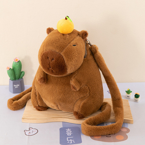 Mochila Capibara Backpack Carpicho Capybara Peluche36 Cm