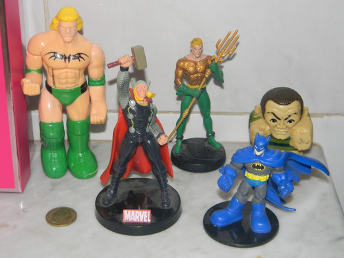 Lote Figuras Superheroes Batman, Thor, Aquaman Y Otros