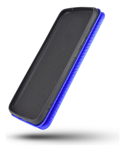 Funda Con Tapa De Fibra De Carbono Para Motorola G15/g35/g55/g75/g85-pc Hybrid, 5 Colores, A Prueba De Golpes, Ultrafina, Cierre Magnético