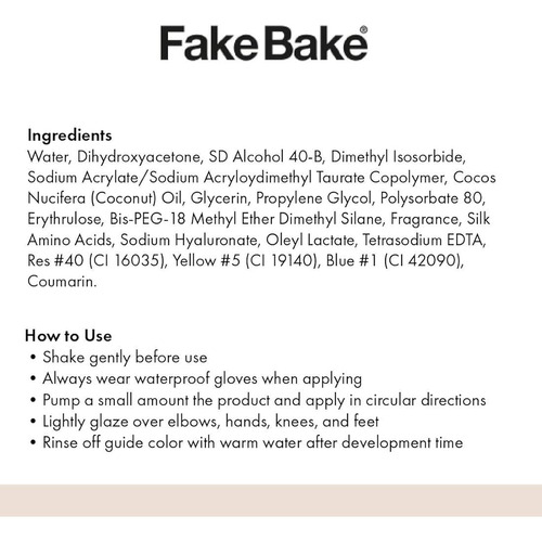 Suero Bronceador De Coco Fake Bake Flawless | Bronceado Sin 