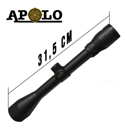 Imagen 2 de 10 de Mira Telescopica Apolo 4x40 Anti Recoil Blancos Balines Gamo