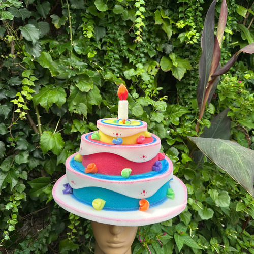 Gorro Myfunnyhats Torta Para Niños Color En Goma Espuma Gorro Fiesta G