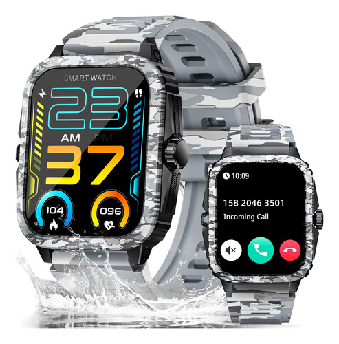 Kt71 Reloj Inteligente Hombres 3atm Impermeable Smartwatch