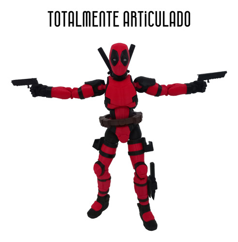 Combo Deadpool + Wolverine Articulados 15cm + 35 Accesorios