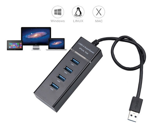 Hub Usb 3.0 4 Port En 1