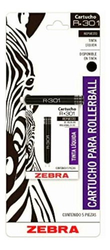 Zebra Cartucho Para Rollerball R-301 Repuesto De Tinta