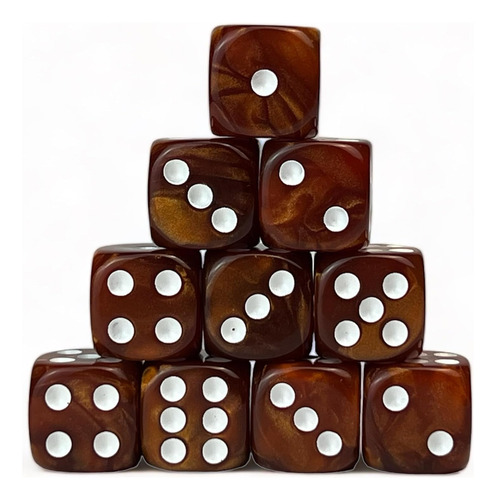 Luck Lab Pack De 10 Dados D6 - Dados Acrílicos Para Rpg M...