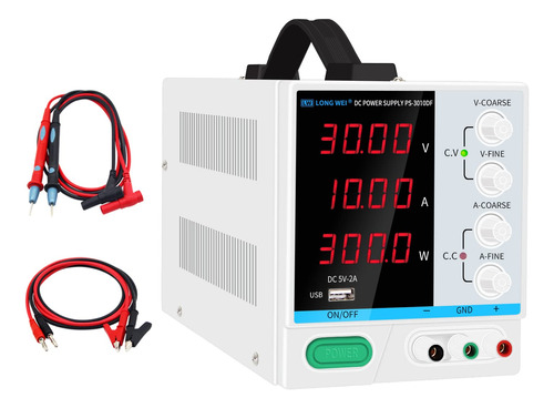 Fuente De Alimentacin De Cc Variable De 30 V 10 A, Pantalla