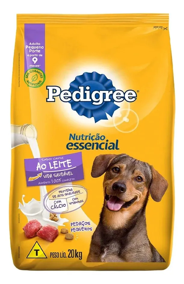 Ração Pedigree Nutrição Essencial Ao Leite 20kg Champ Pacote
