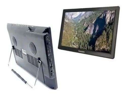Imagem 3 de 4 de Tv 15.4 Portatil P/ Casa Carro Caminhao Acampamento 110/220