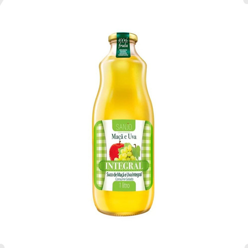 Sanjo Suco De Maçã Com Uvas Brancas Integral 1 L