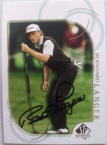 Bernhard Langer Signed Golf Card #112