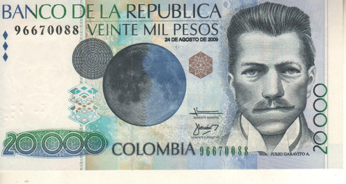 Colombia Billete 20.000 Pesos Año 2009 P454u - Sin Circular!