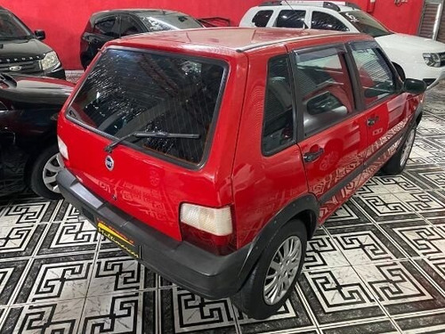 Fiat Uno Mille Fire 1.0 (flex) 2007/2008 Vermelho