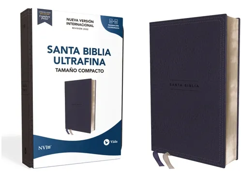 comprar Nvi, Santa Biblia, Texto Revisado 2022, Ultrafina, Tamaãâ±o Compacto, Leathersoft, Azul Marino, ..., De Nueva Versión Internacional. Editorial Vida Publ, Tapa Dura En Español