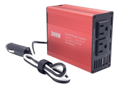 Adaptador De Enchufe De Coche 300w, Toma De Corriente Dc 12v