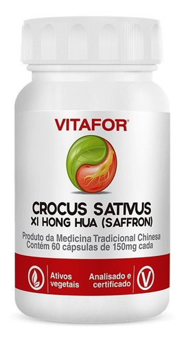 Crocus Sativus Xi Hong Hua C/120 Cápsulas Vitafor