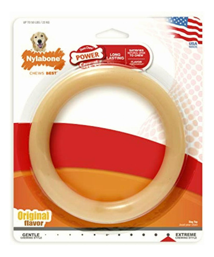 Nylabone Giant Original Flavored Ring Bone Dog Chew Toy