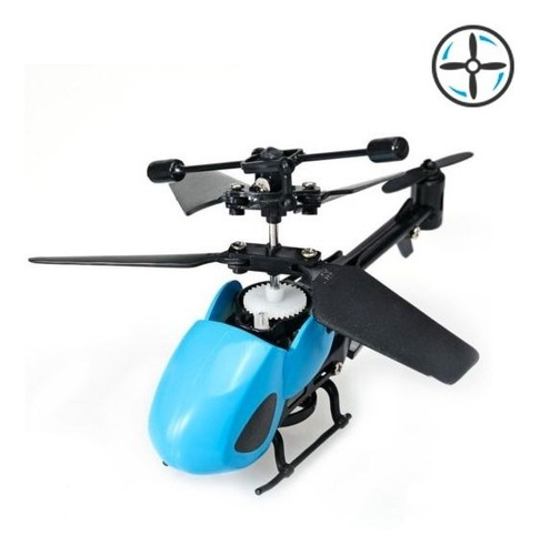 Helicóptero Rc Micro Drone Control Remoto Azul Envío Gratis