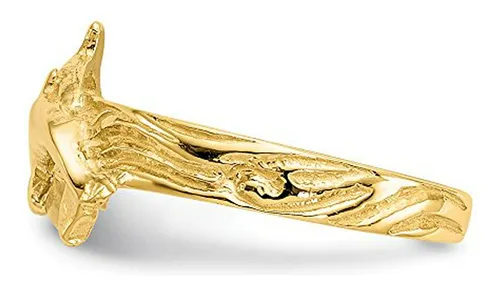 Anillo Dedo Del Pie Dos Delfines Oro Amarillo 14k