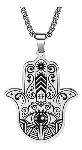 Collar Hamsa Para Hombres Y Mujeres, Collar Con Colgante De