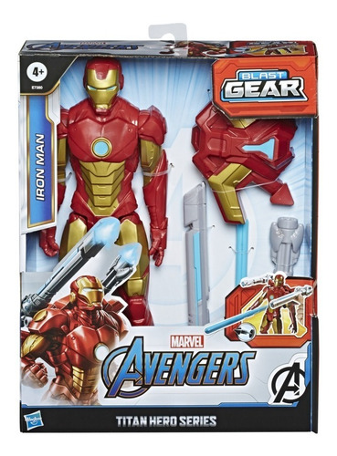 Boneco Marvel Avengers Blast Gear Iron Man Homem De Ferro 