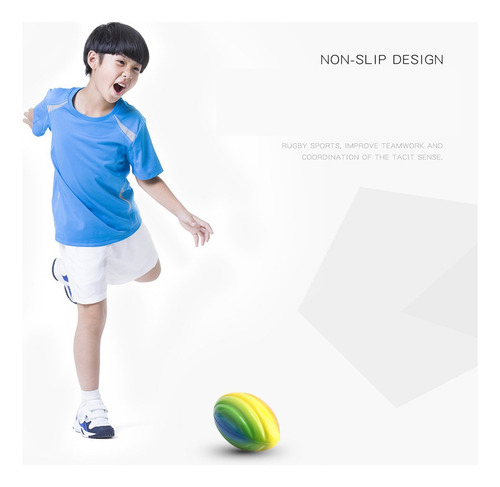 8 '' Rainbow Foam Football Soft Foam Espiral De Fútbol Al