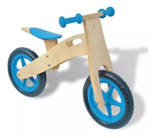 Bicicleta Para Niños De Madera Azul Sin Pedales Chivi Chiva