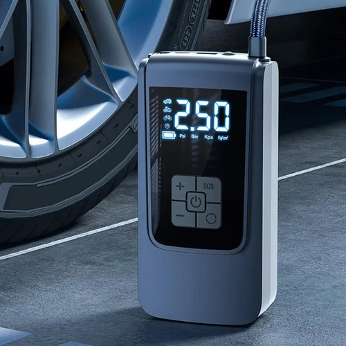 Bomba De Aire Para Neumáticos De Coche Portátil Compresor De