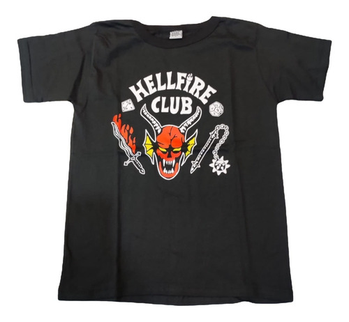 Remera Hellfire Club Niño Niña Unisex Algodon Premium 