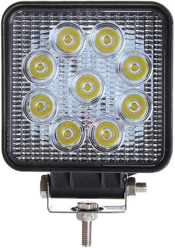 Luces Foco Neblinero Led 27w 4x4 Auto Moto Caminon Cuadrado