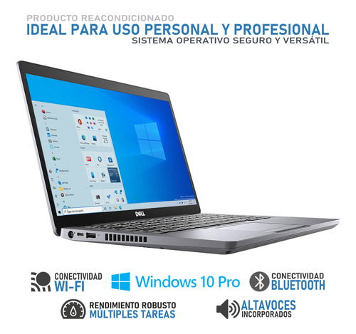 Laptop Dell Latitude 5410 Core I5 8gb 256gb Plateado (Reacondicionado)