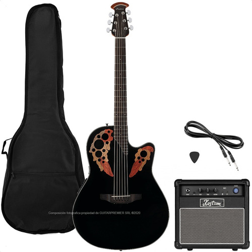 Guitarra Electroacustica Ovation + Ampli Kustom Pack Premium