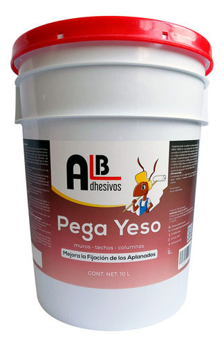 Pega Yeso , Cubeta De 10 Litros