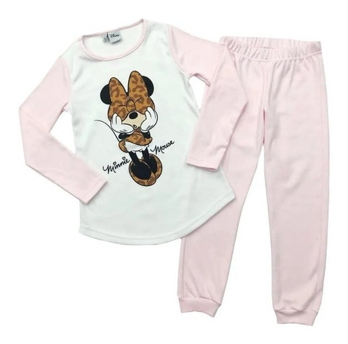 Pijama Invierno Algodon Nena Minnie Disney