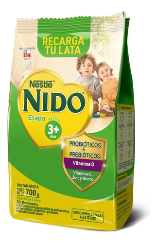 Leche Nido Etapa 3+ Bolsa 700mg