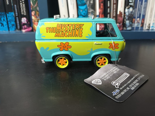 The Mistery Machine Scooby Doo 1/32 A Fricción Jada Color Turquesa