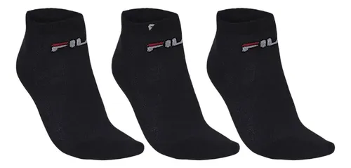 Tripack Meia Esportiva Fila Cano Curto Kit 3 Meias Masculino - R$ 30,55