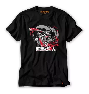 Camiseta Attack On Titan Shingeki No Kyojin Levi Ackerman B