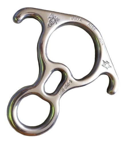 Descensor 8 Rappel Escalar Rescate Inoxidable Inox (stock)